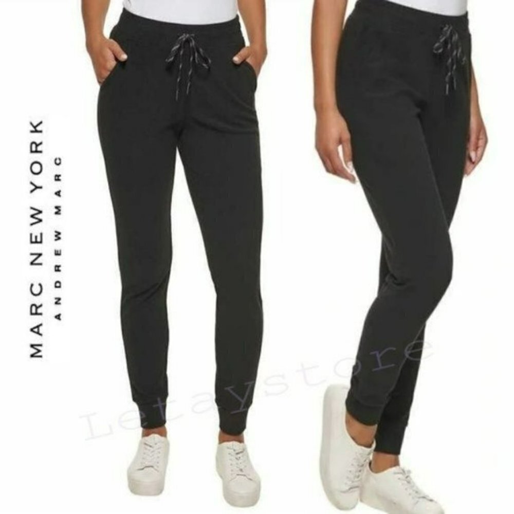 NWT Marc New York Soft Cotton Blend Side Pockets Active Pants Joggers - Picture 1 of 6